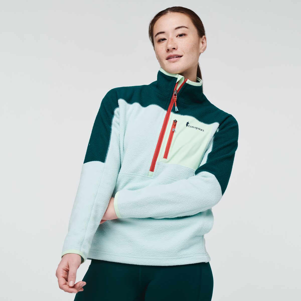 Abrazo Half-Zip Fleece Jacket - Women's, Deep Ocean/Ice