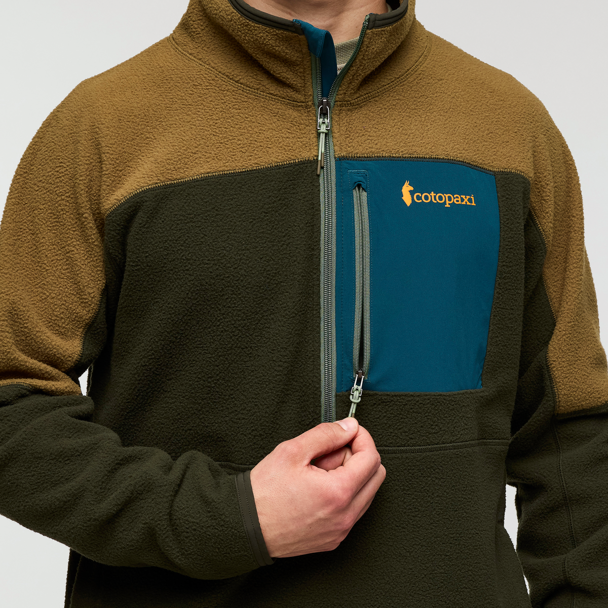 Abrazo Half-Zip Fleece Jacket - Men's, Live Oak/Woods