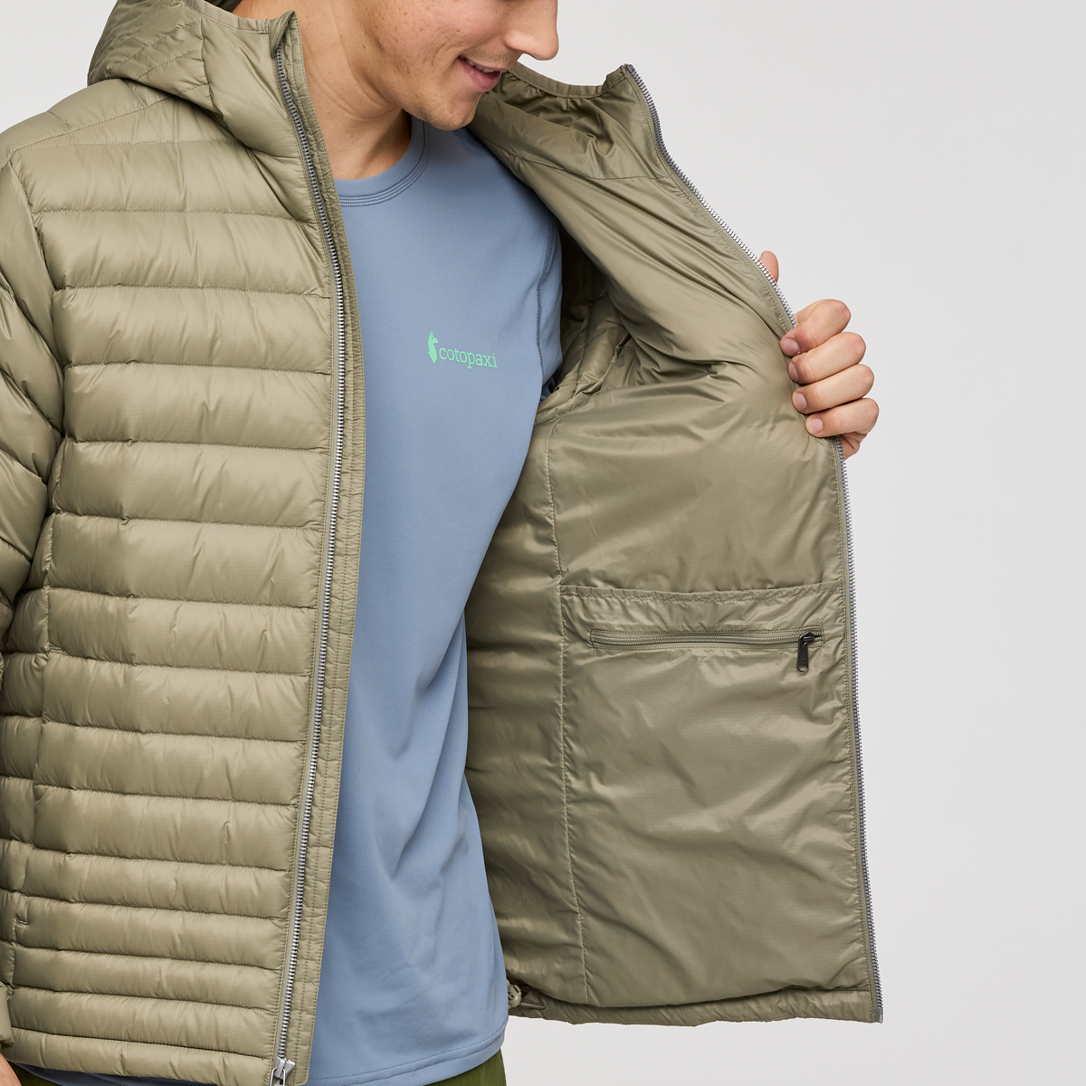 Fuego Hooded Down Jacket - Men's, Cotopaxi Stone