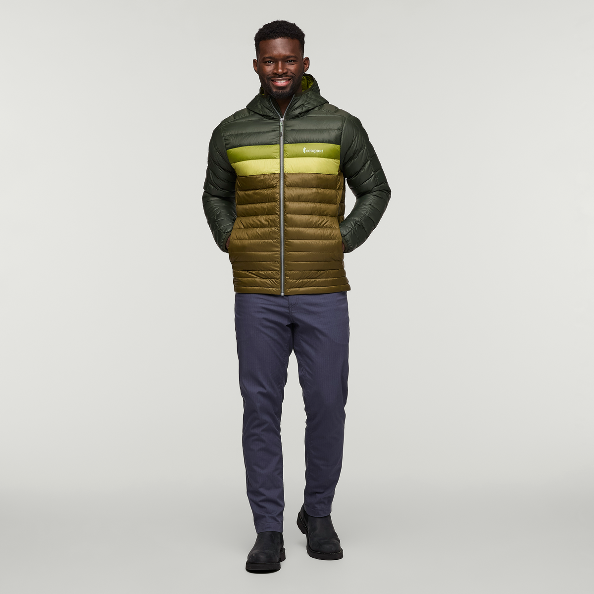 Fuego Hooded Down Jacket - Men's, Woods/Live Oak