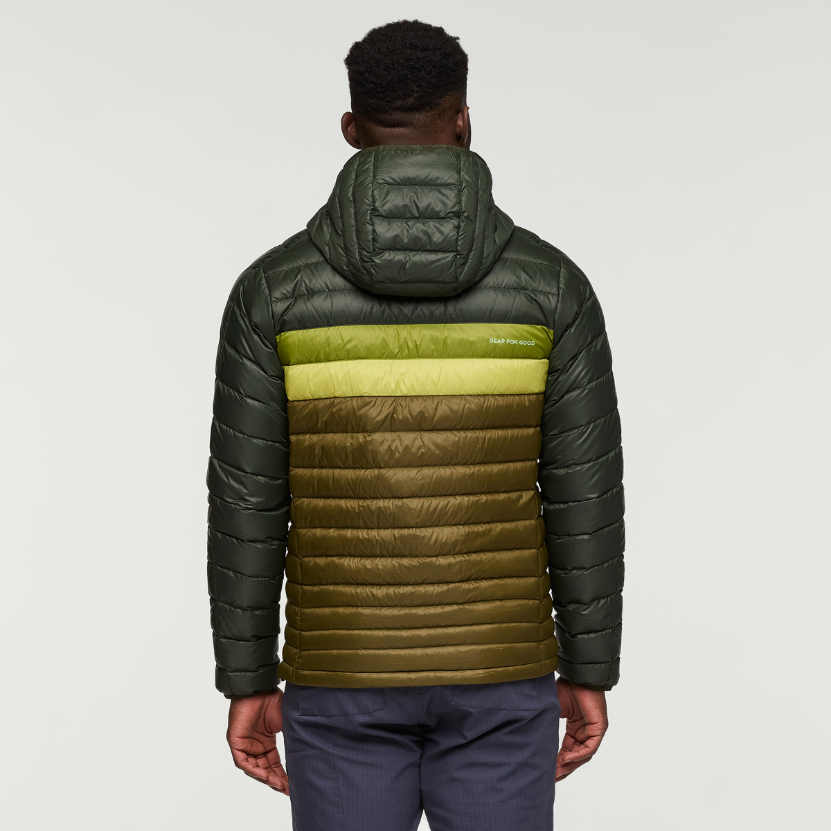 Fuego Hooded Down Jacket - Men's, Woods/Live Oak