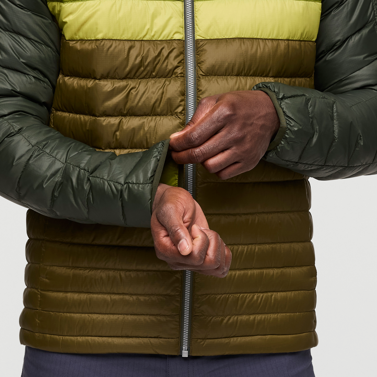 Fuego Hooded Down Jacket - Men's, Woods/Live Oak