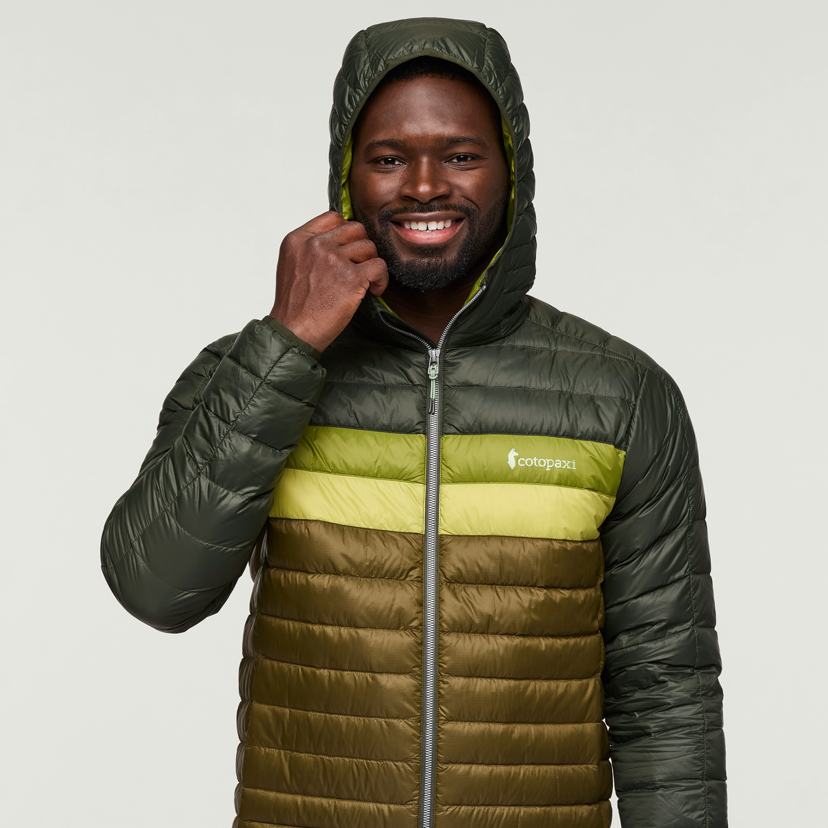 Fuego Hooded Down Jacket - Men's, Woods/Live Oak