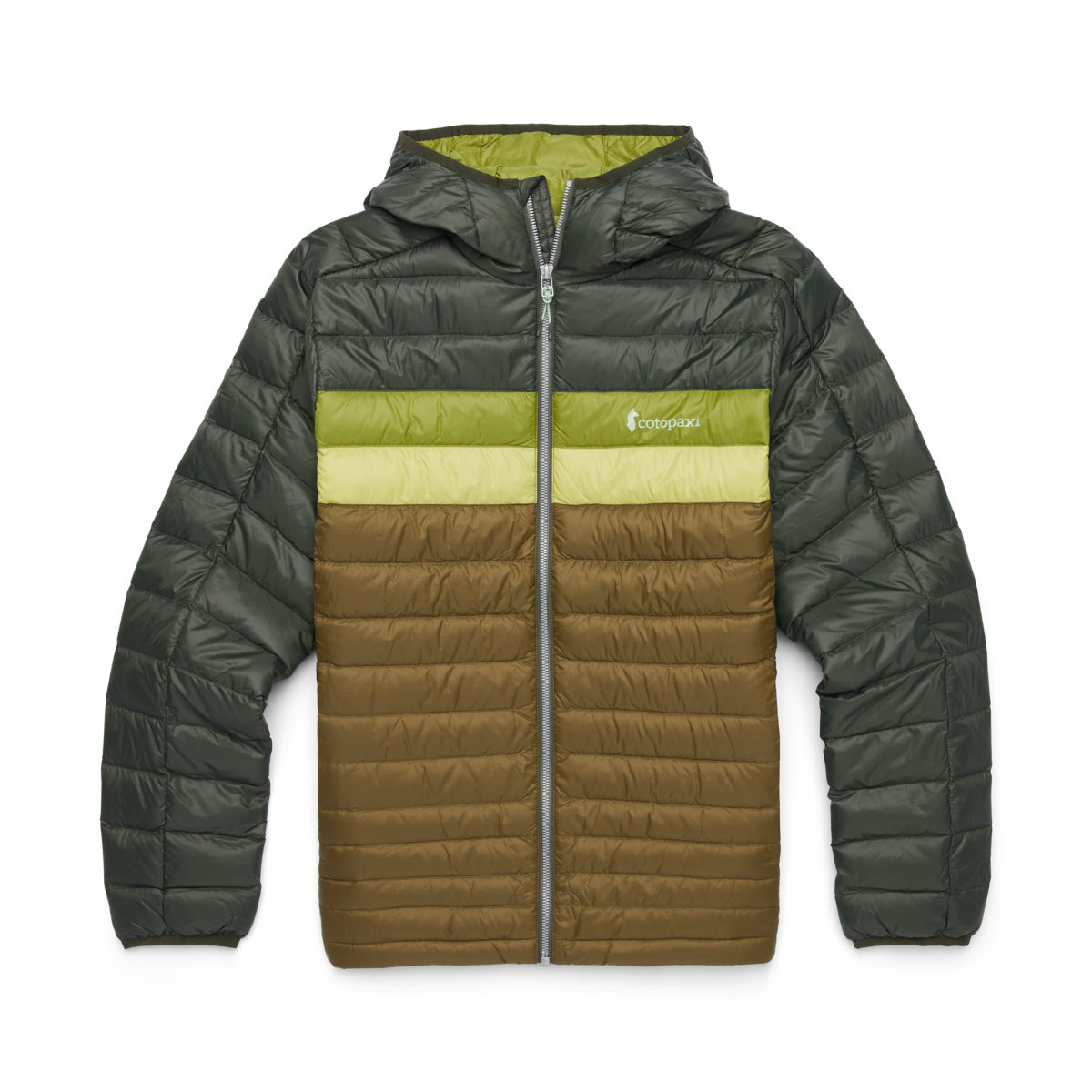 Fuego Hooded Down Jacket - Men's, Woods/Live Oak