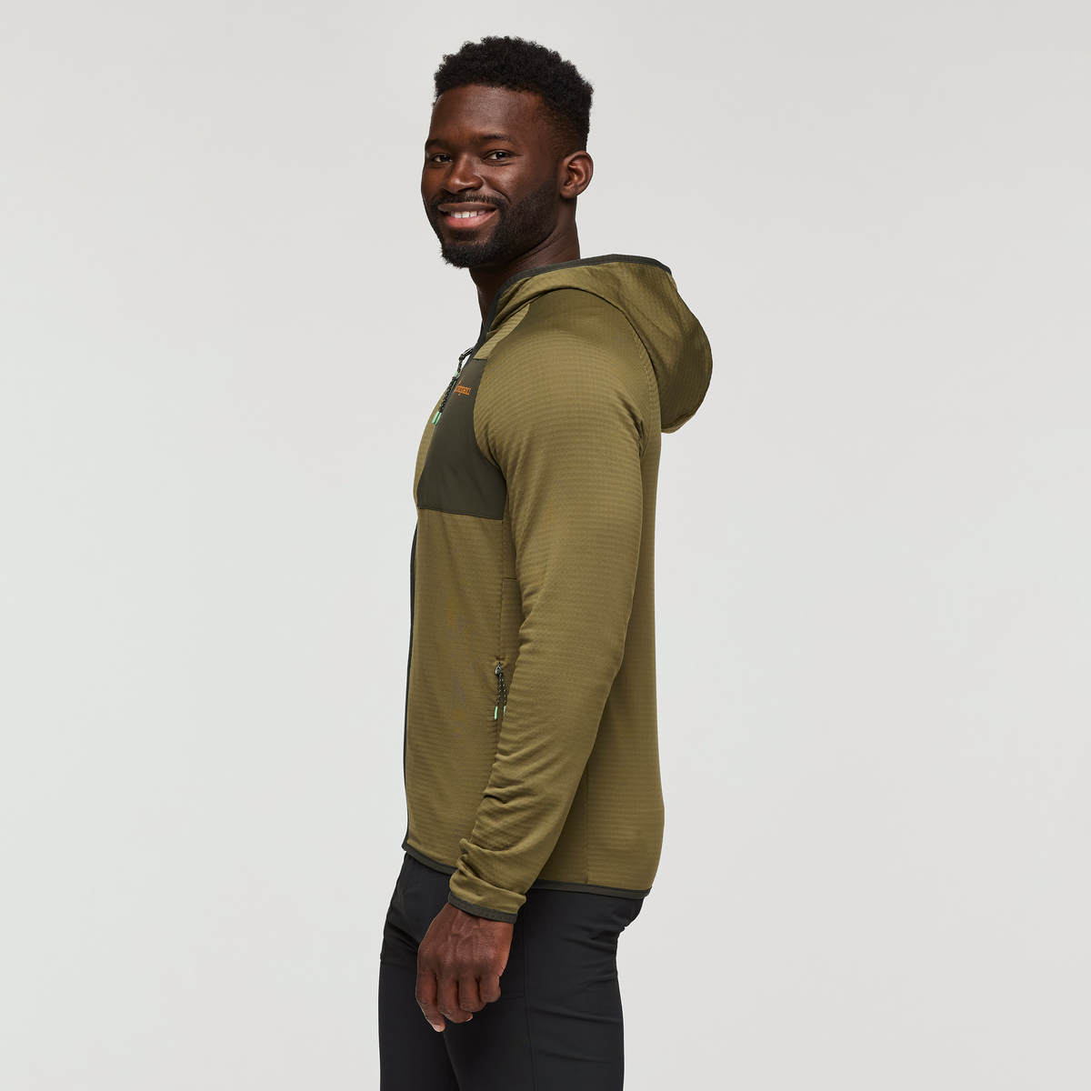 Otero Fleece Full-Zip Hooded Jacket - Men's, Live Oak