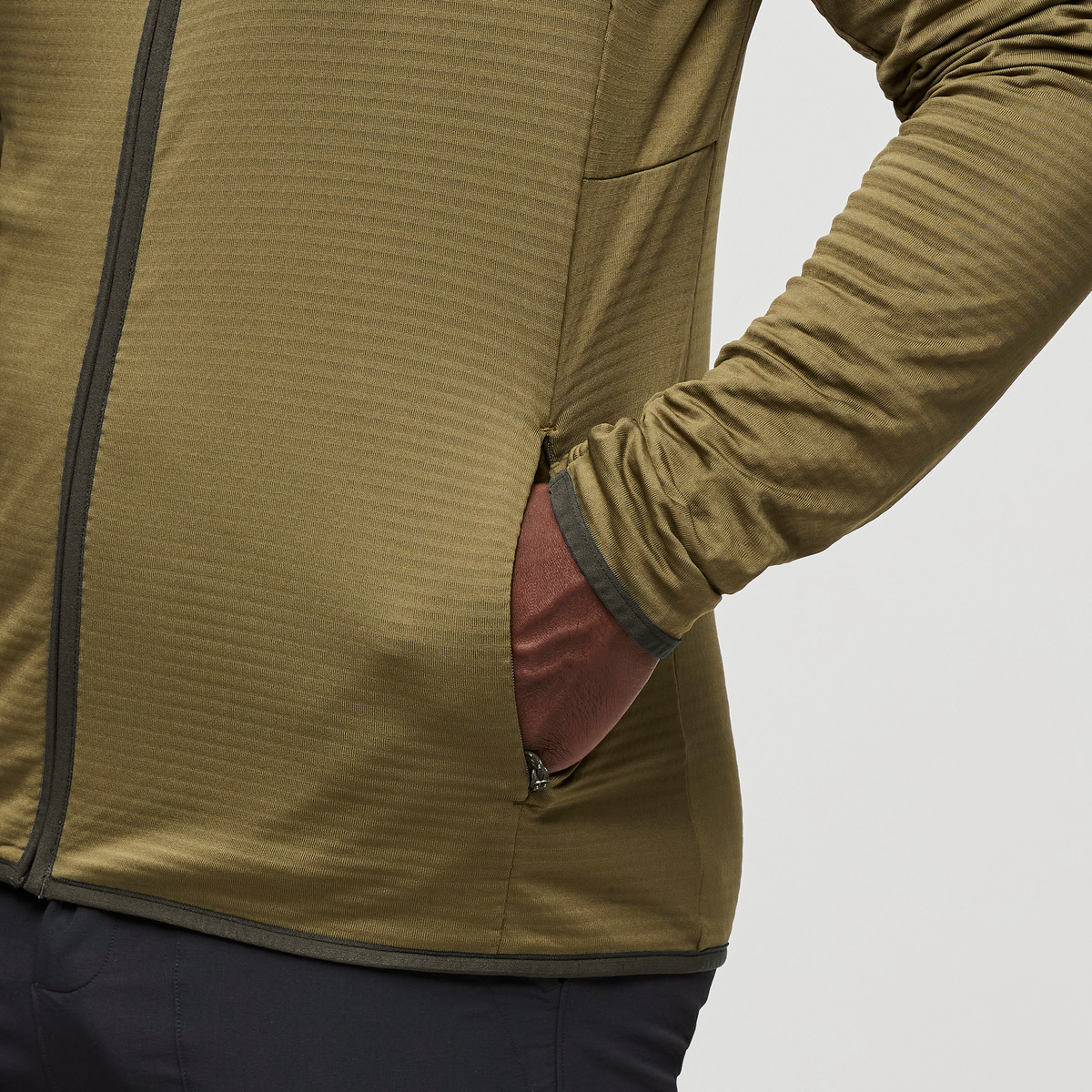 Otero Fleece Full-Zip Hooded Jacket - Men's, Live Oak