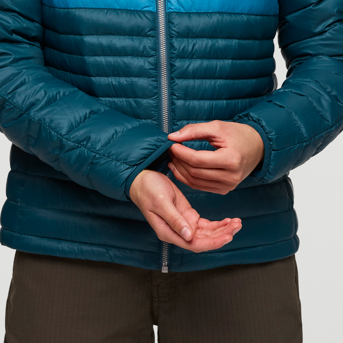 Fuego Hooded Down Jacket - Women's, Abyss Stripes