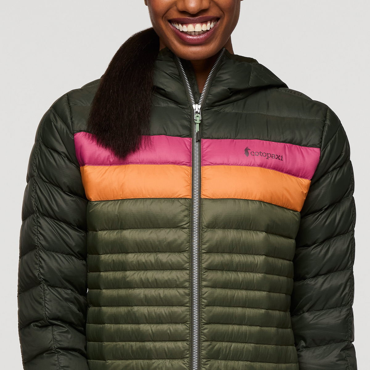 Fuego Down Hooded Jacket - Women's, Woods/Fatigue