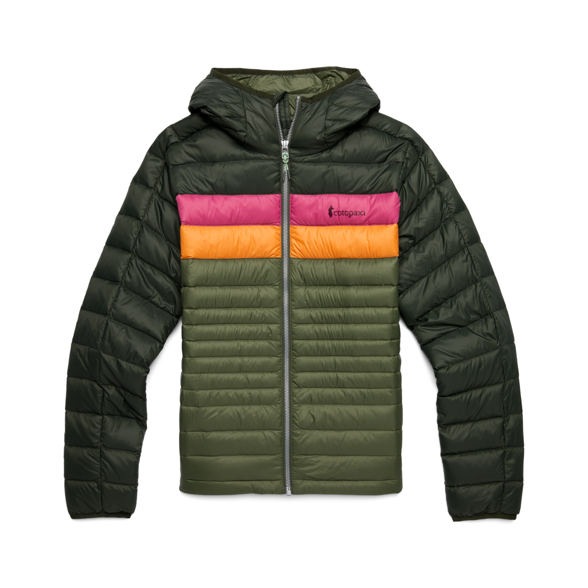 Fuego Down Hooded Jacket - Women's, Woods/Fatigue
