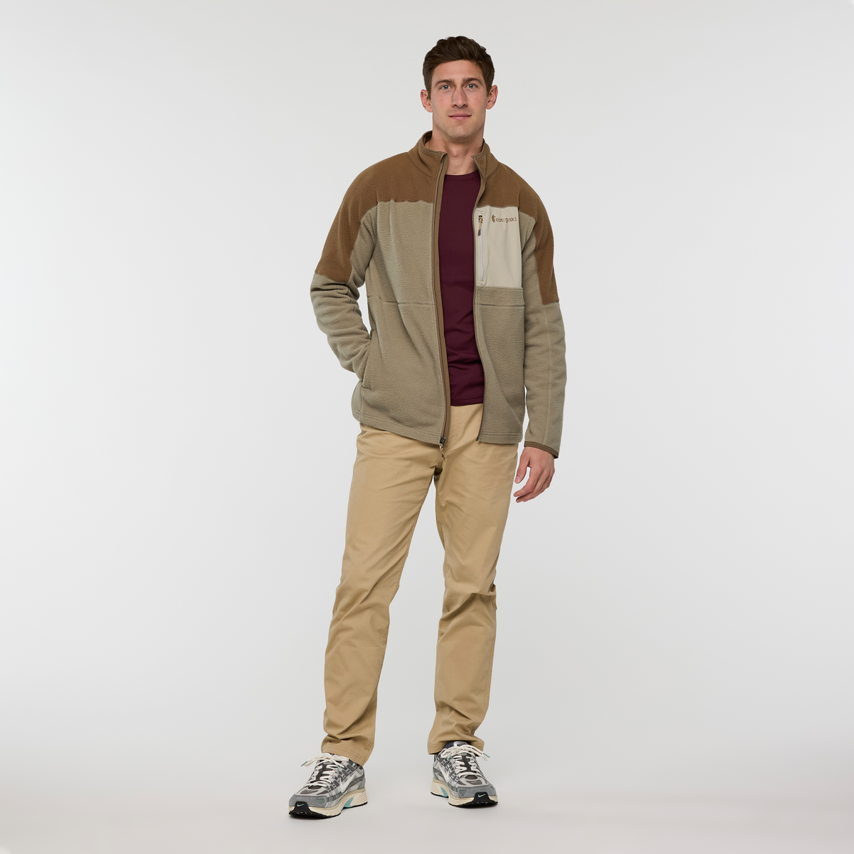Abrazo Full-Zip Fleece Jacket - Men's, Dune and Stone