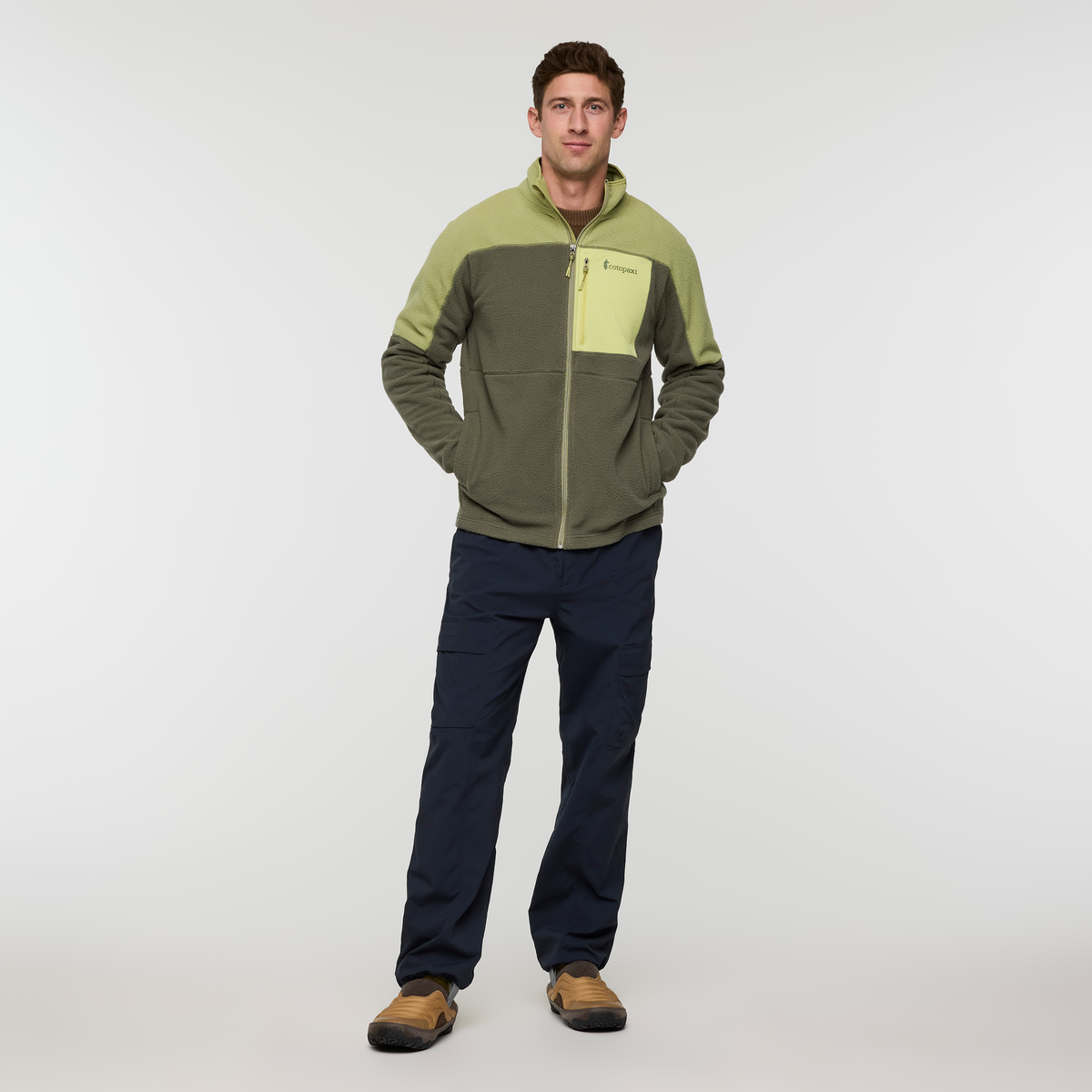 Abrazo Half-Zip Fleece Jacket - Men's, Seed and Fatigue