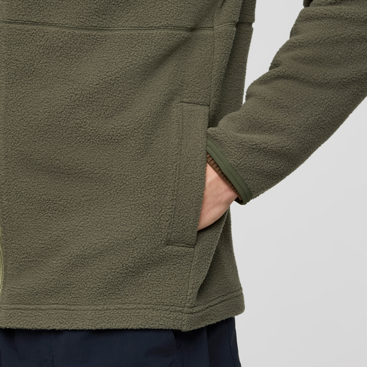Abrazo Half-Zip Fleece Jacket - Men's, Seed and Fatigue