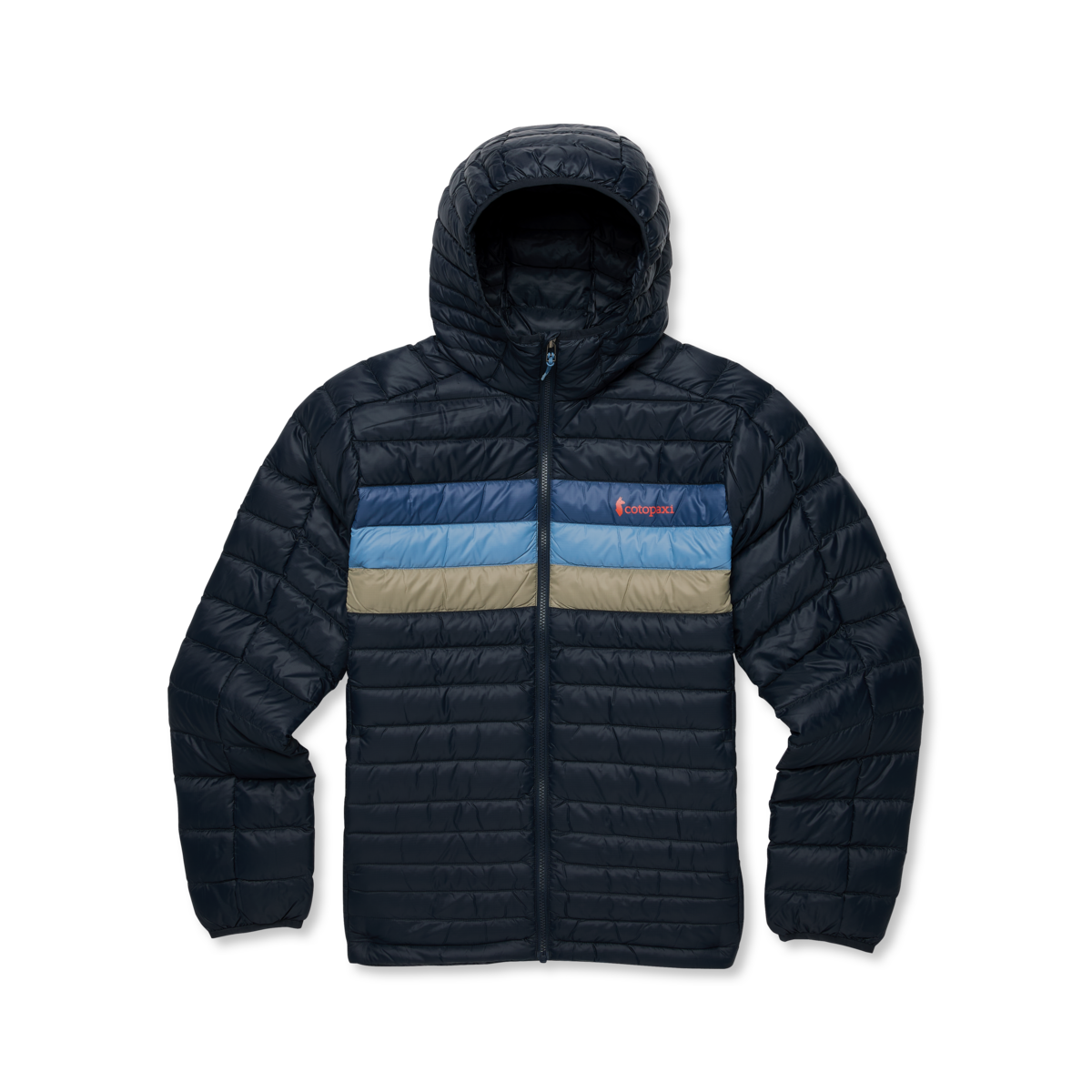 Fuego Hooded Down Jacket - Men's, Carbon Stripes