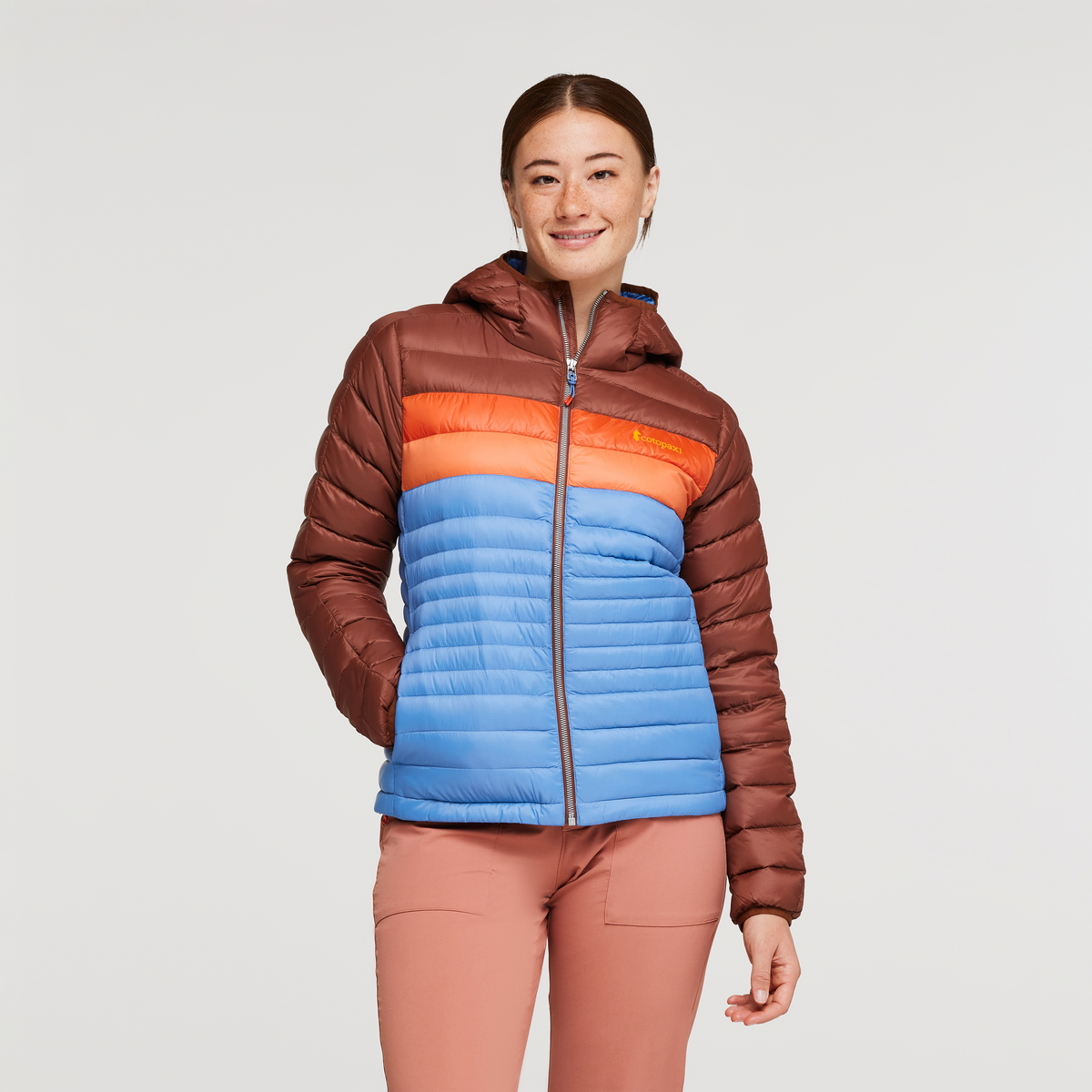 Fuego Down Hooded Jacket - Women's, Acorn/Lupine