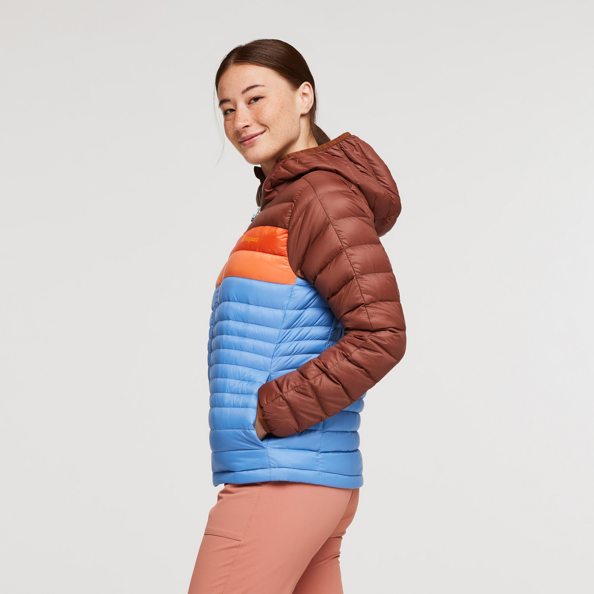 Fuego Down Hooded Jacket - Women's, Acorn/Lupine