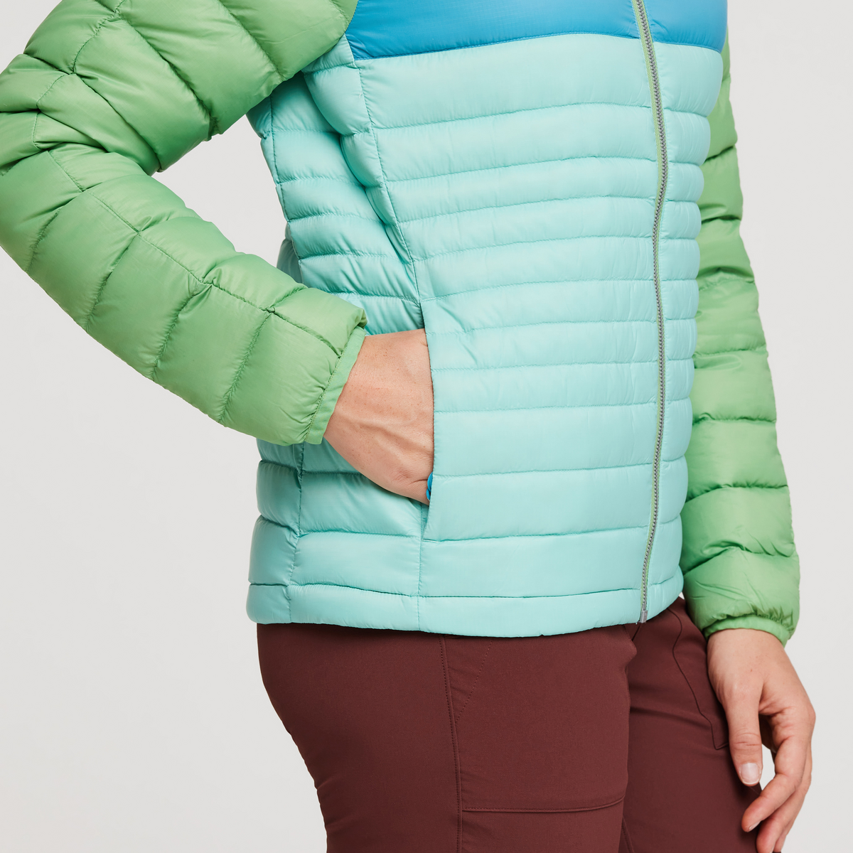 Fuego Down Hooded Jacket - Women's,Kelp/sea glass