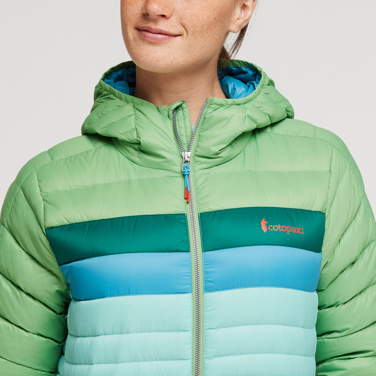 Fuego Down Hooded Jacket - Women's,Kelp/sea glass