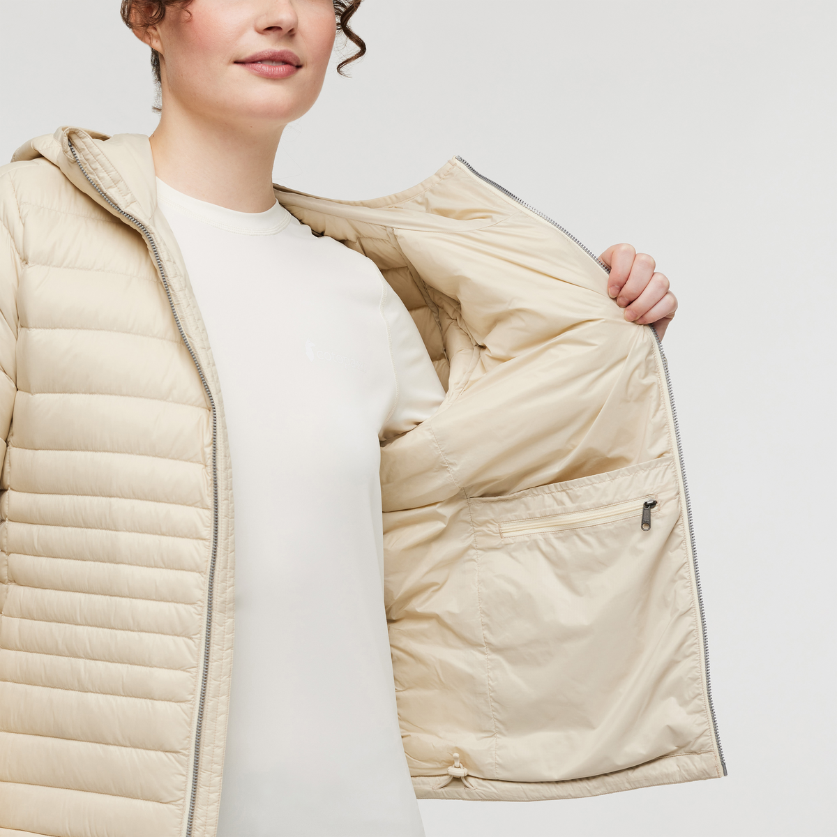 Fuego Down Hooded Jacket - Women's, Cotopaxi Cream