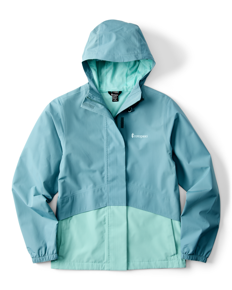 Rayu Rain Jacket, Everglade and Tide Pool