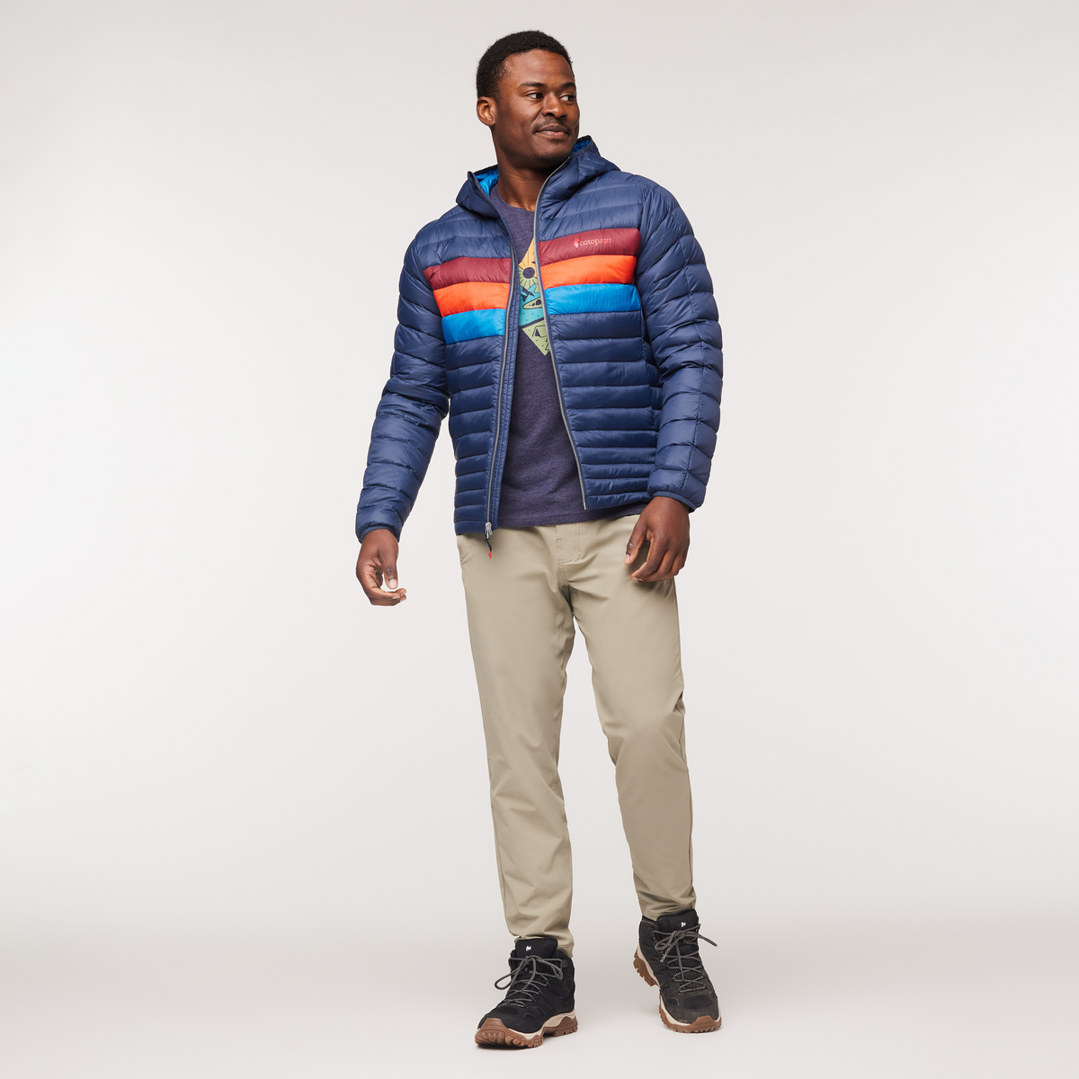 Fuego Down Jacket - Men's, Ink Stripes