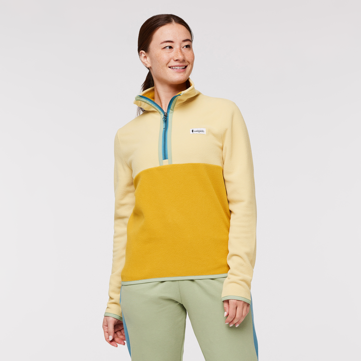 Yellow sales fleece pullover