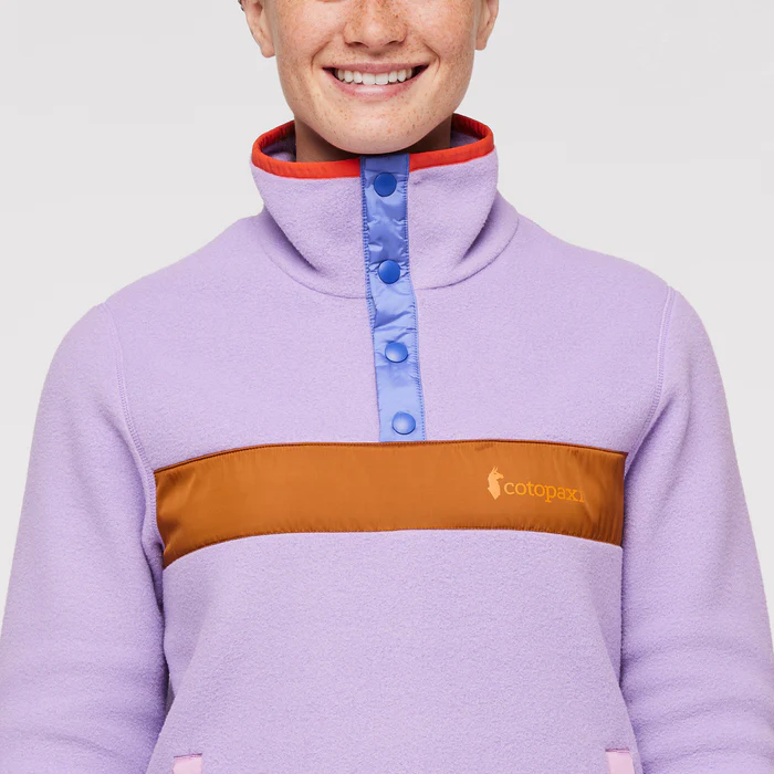 Teca Fleece Pullover - Plus Size - Women's, Fresh Flowers, Model Aya