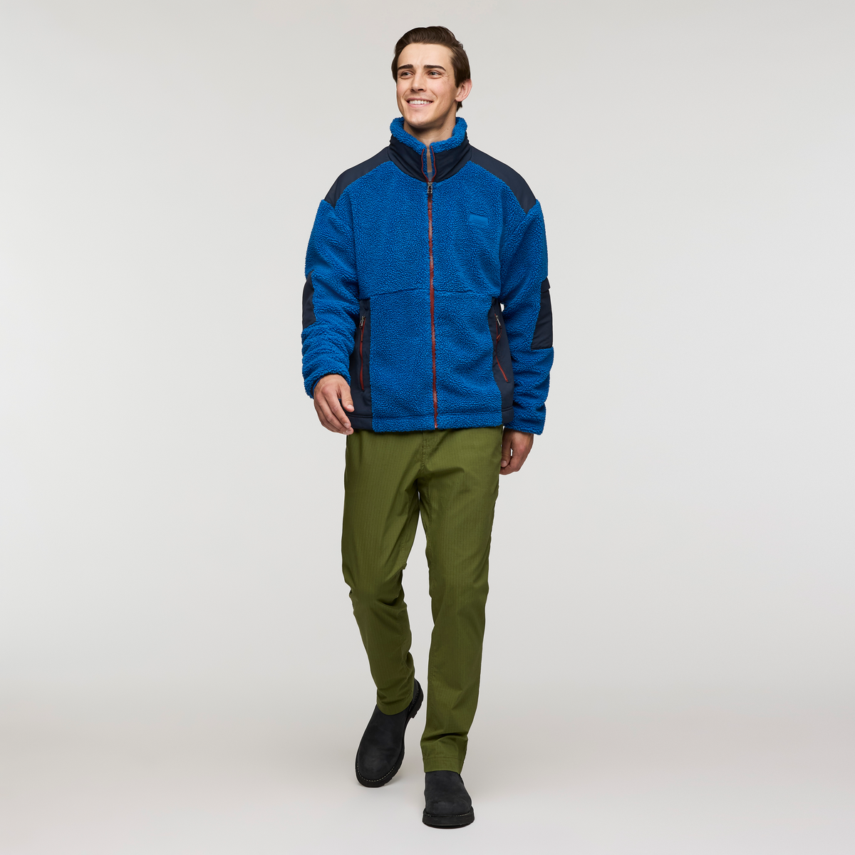 Bacano Fleece Jacket - Men's, Atlantic and Carbon