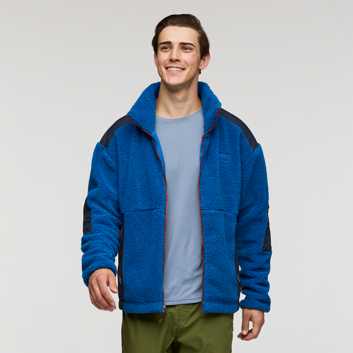Bacano Fleece Jacket - Men's, Atlantic and Carbon