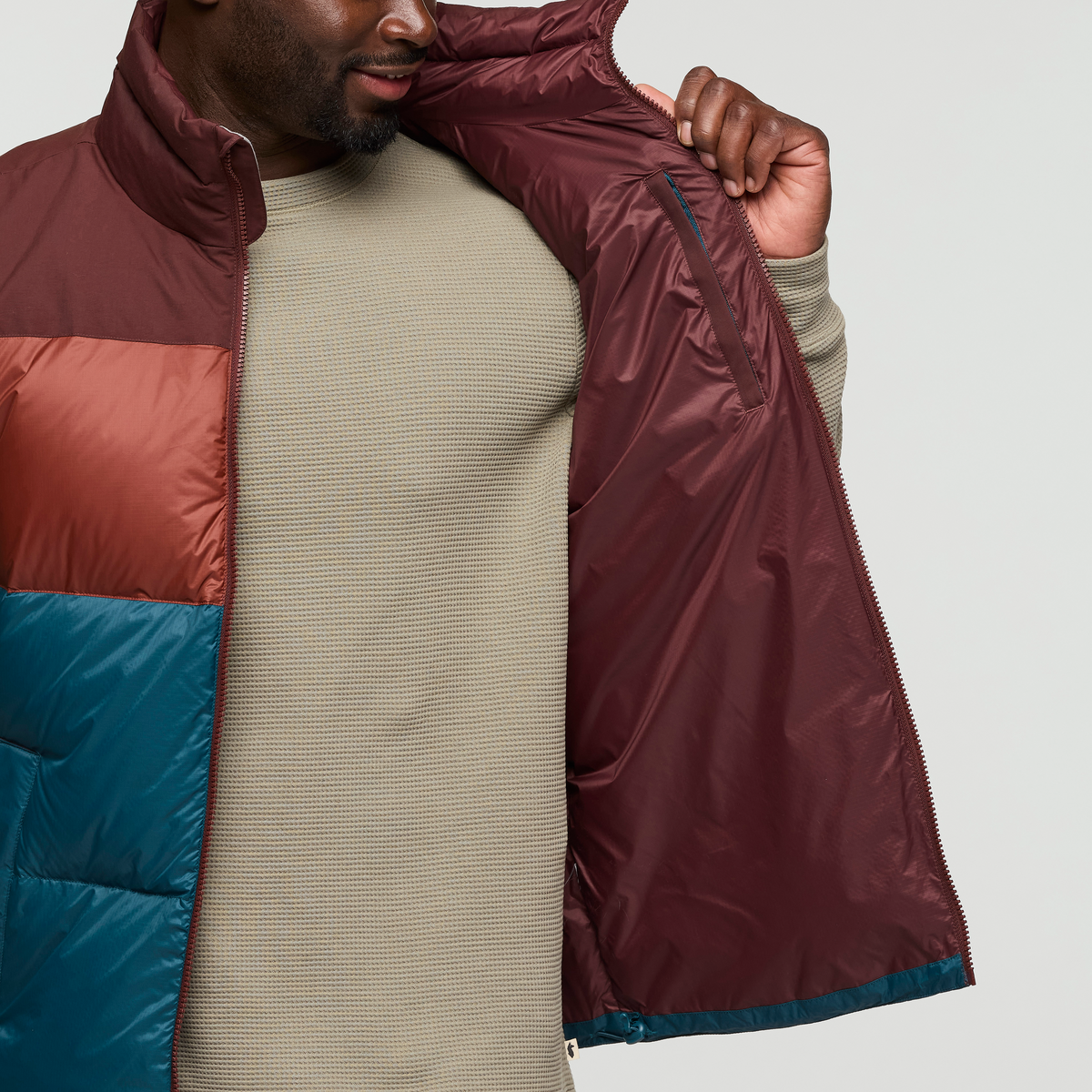 Solazo Down Vest - Men's, Chestnut/Rusty