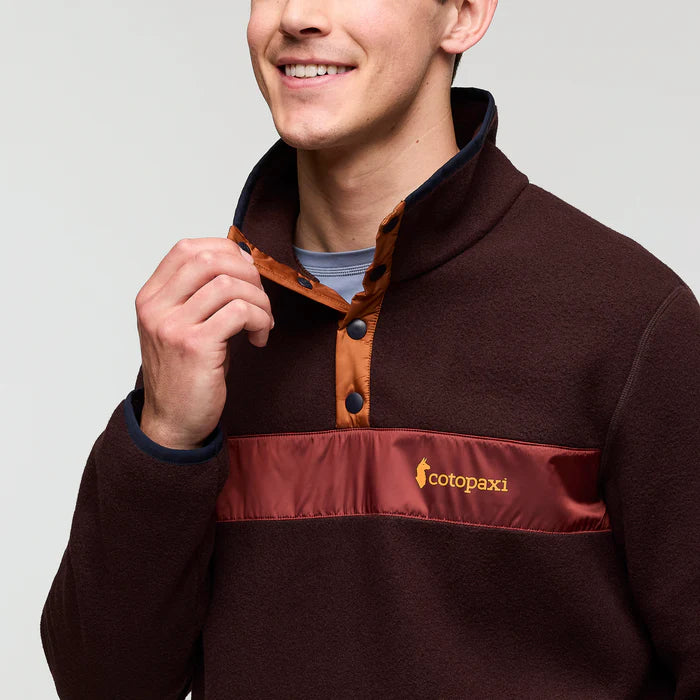 Teca Fleece Pullover - Recycled - Men's, Cowboy Coffee