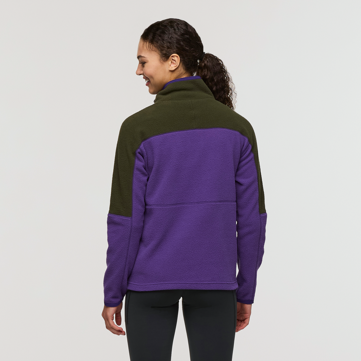 Abrazo Half-Zip Fleece Jacket - Women's, Woods/Black Violet