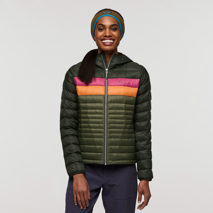 Fuego Hooded Down Jacket - Women's, Woods/Fatigue