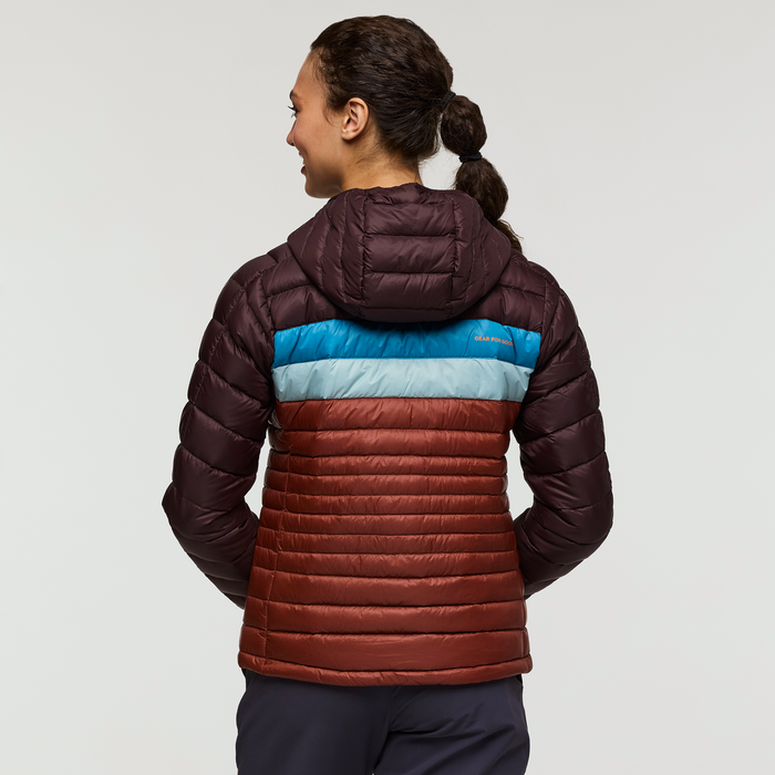 Fuego Hooded Down Jacket - Women's, Coffee/Rusty