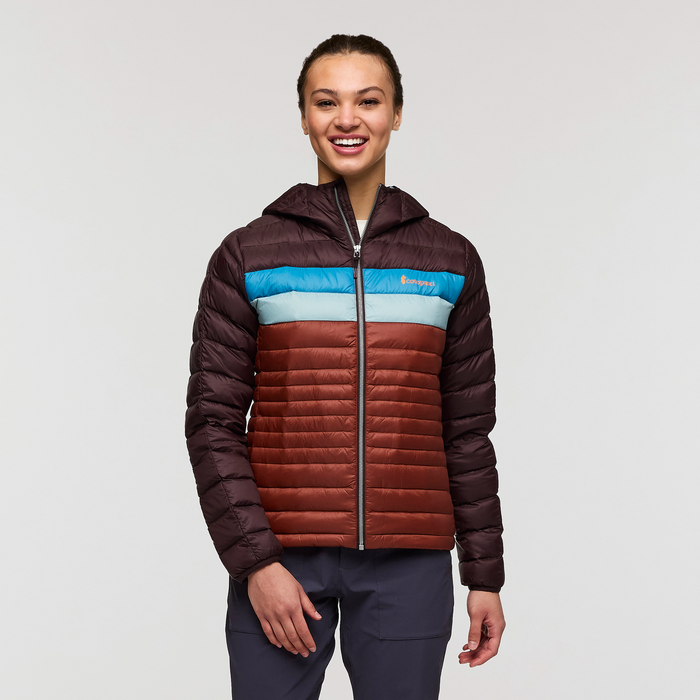 Fuego Hooded Down Jacket - Women's, Coffee/Rusty