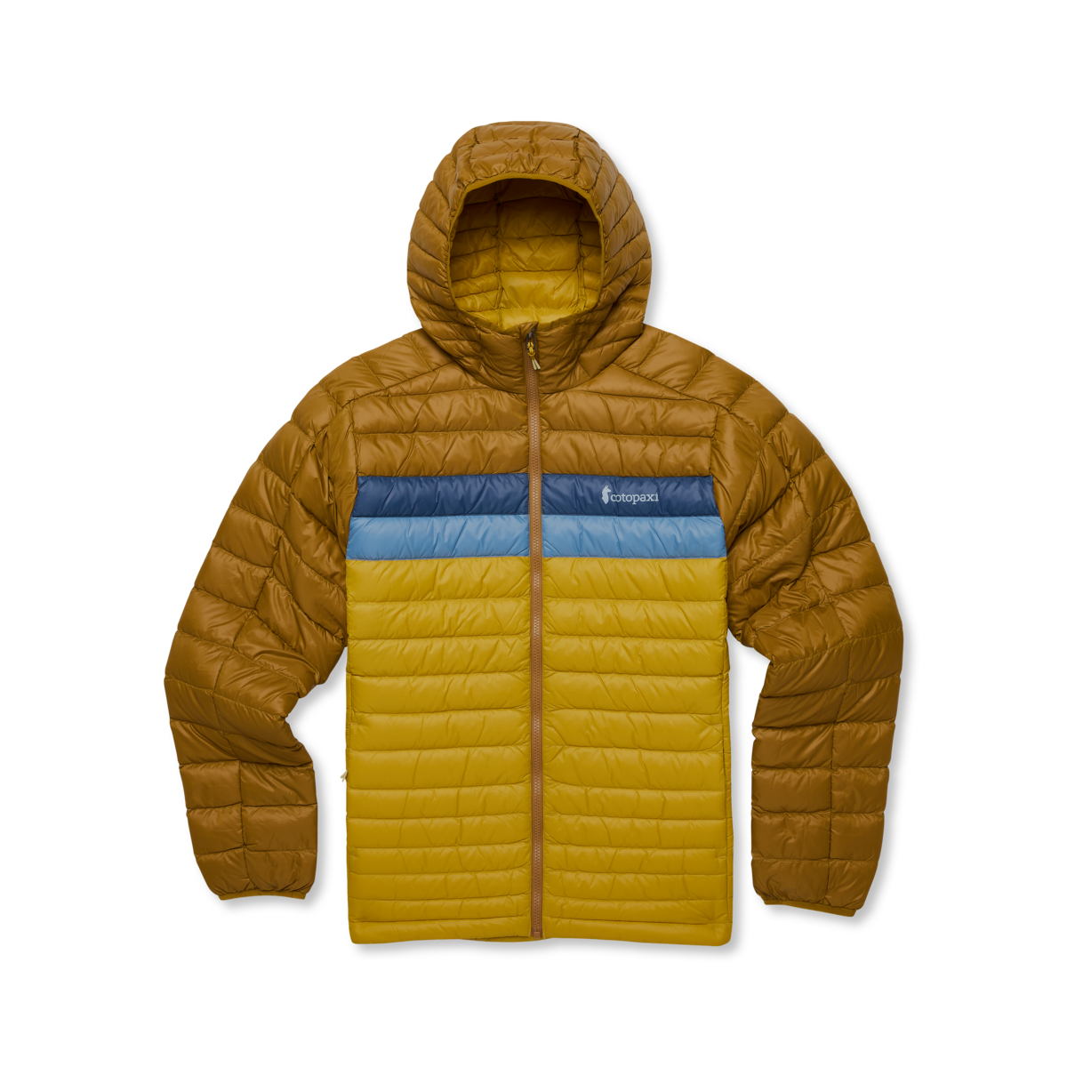 Fuego Hooded Down Jacket - Men's, Bronze/Gold