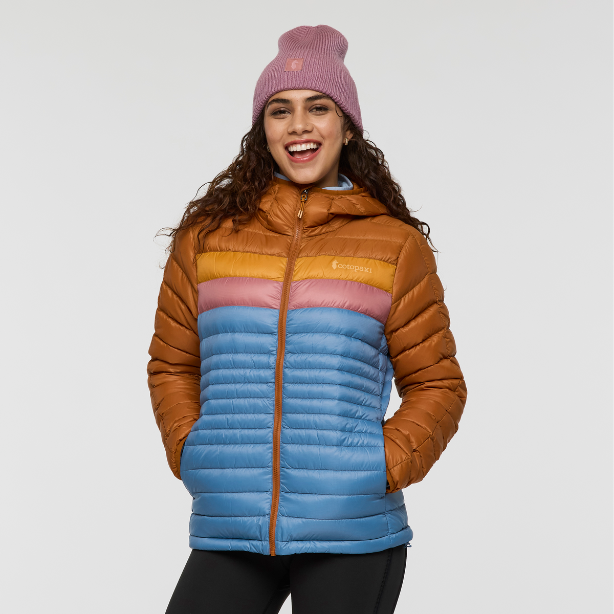 Fuego Down Hooded Jacket - Women's, Sienna/Fjord