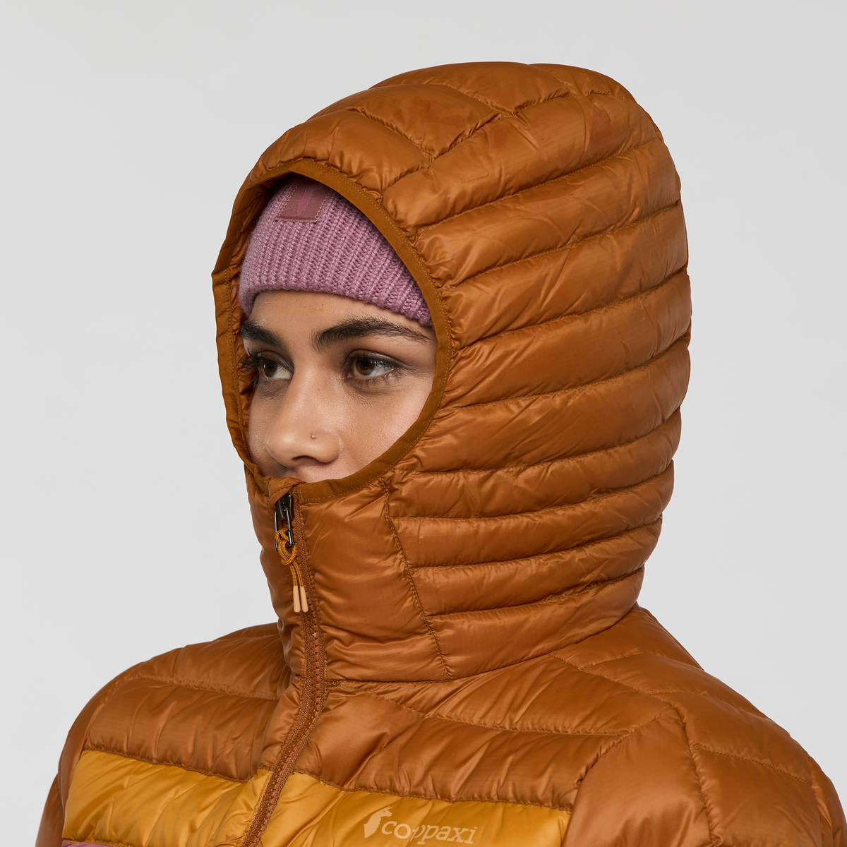 Fuego Down Hooded Jacket - Women's, Sienna/Fjord