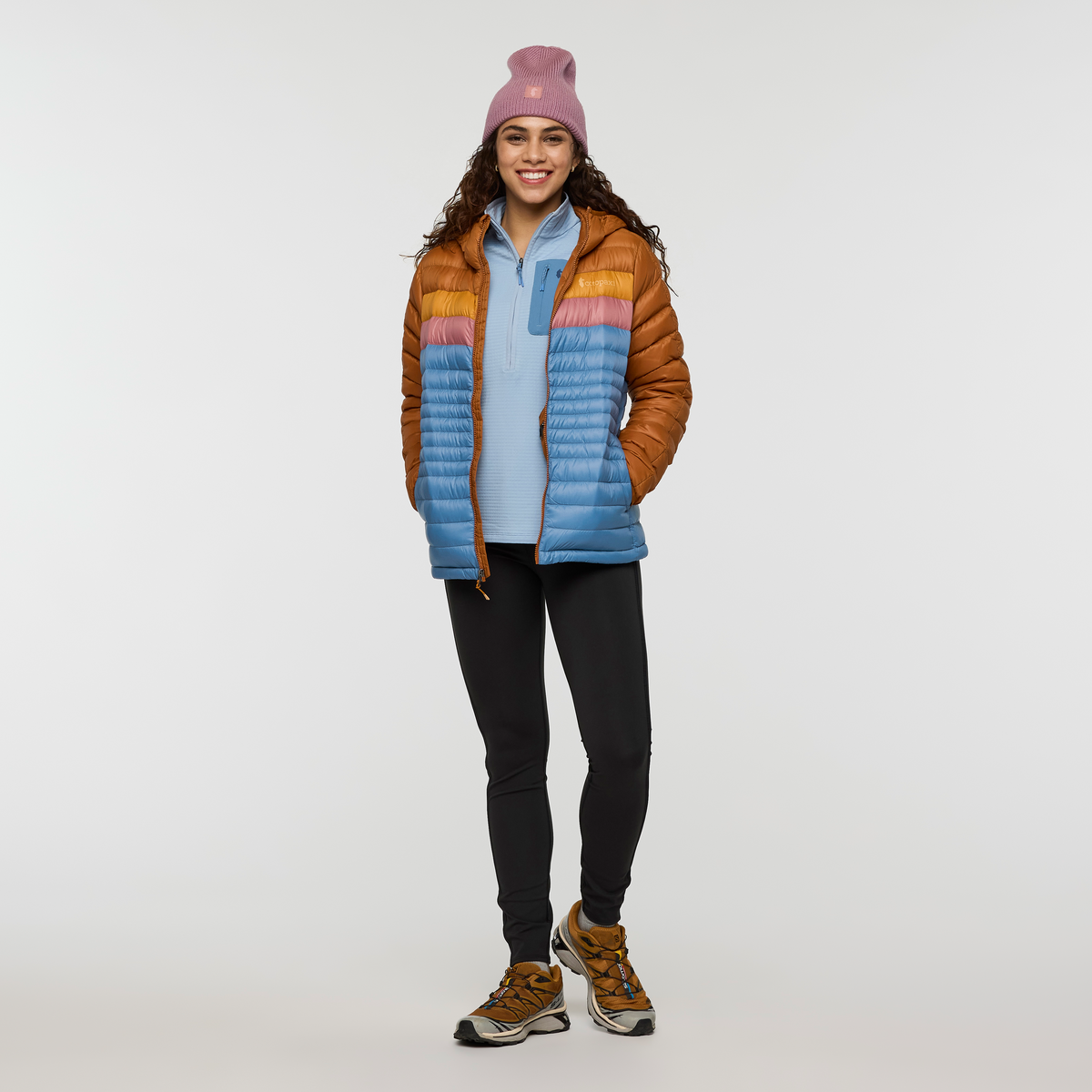 Fuego Down Hooded Jacket - Women's, Sienna/Fjord