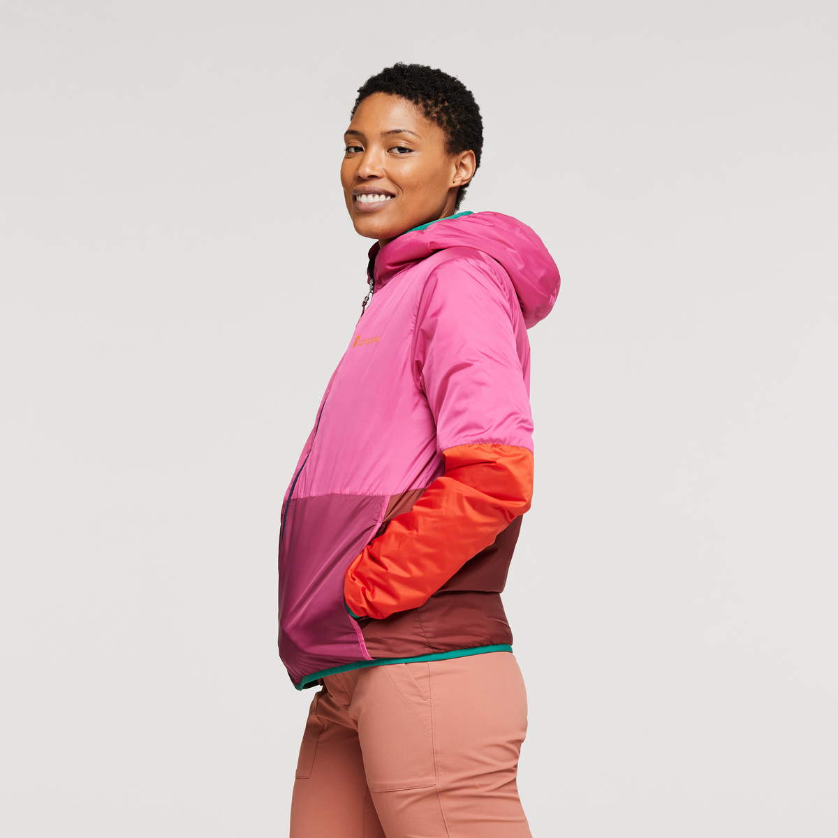 Teca Calido Hooded Reversible Jacket - Women's, Spicy Sweet