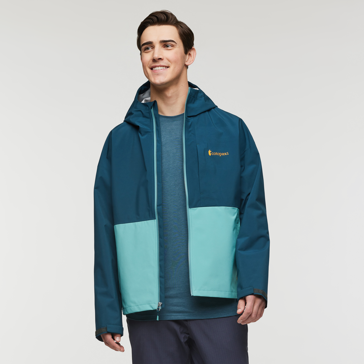 Cielo Rain Jacket - Men's, Abyss and Coastal