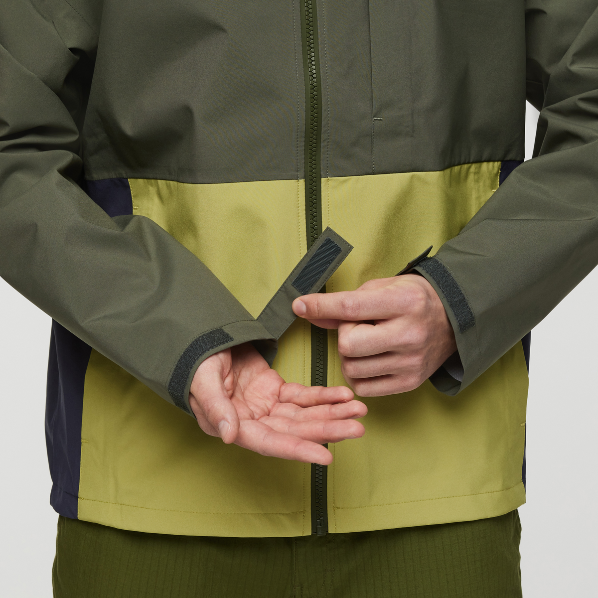 Cielo Rain Jacket - Men's, Fatigue and Lemongrass