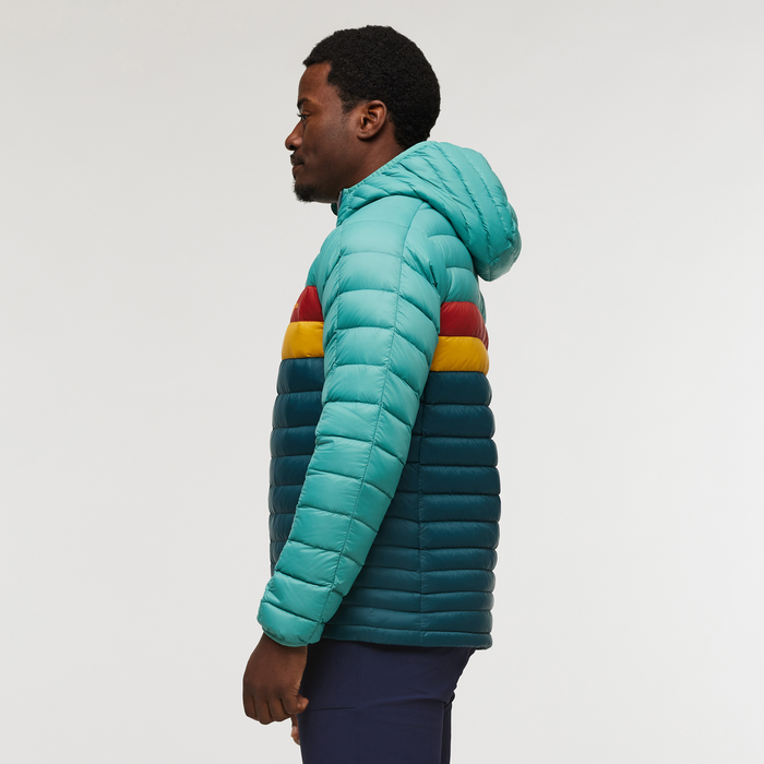 Fuego Down Hooded Jacket - Men's, Coastal/Abyss