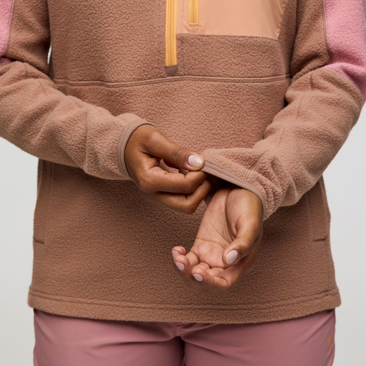 Abrazo Half-Zip Fleece Jacket - Women's, Rose/Reishi