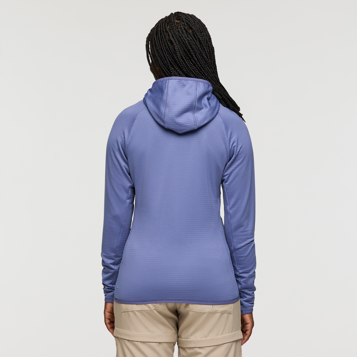 Otero Fleece Full-Zip Hooded Jacket - Women's, Blue Smoke