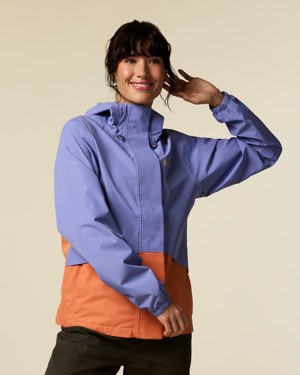 Rayu Rain Jacket, Aster and Grapefruit