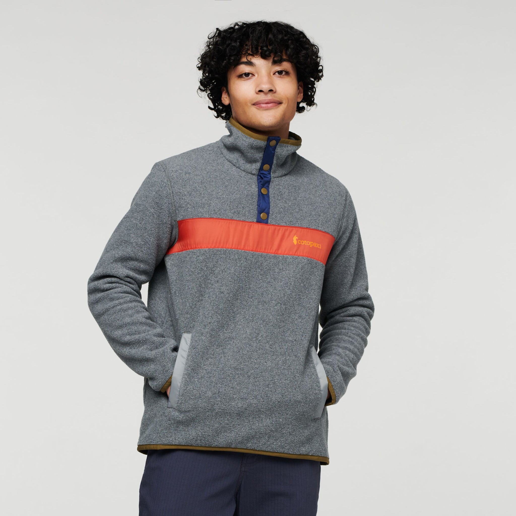 Teca Fleece Pullover - Recycled - Men's, Volcanic Action