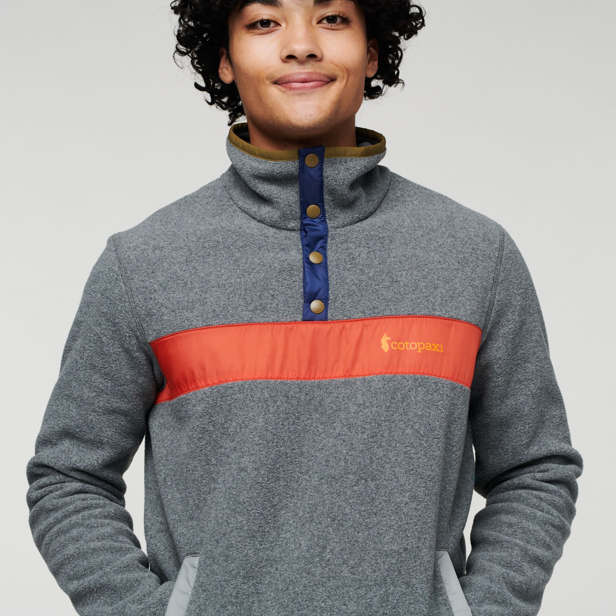 Teca Fleece Pullover - Recycled - Men's, Volcanic Action