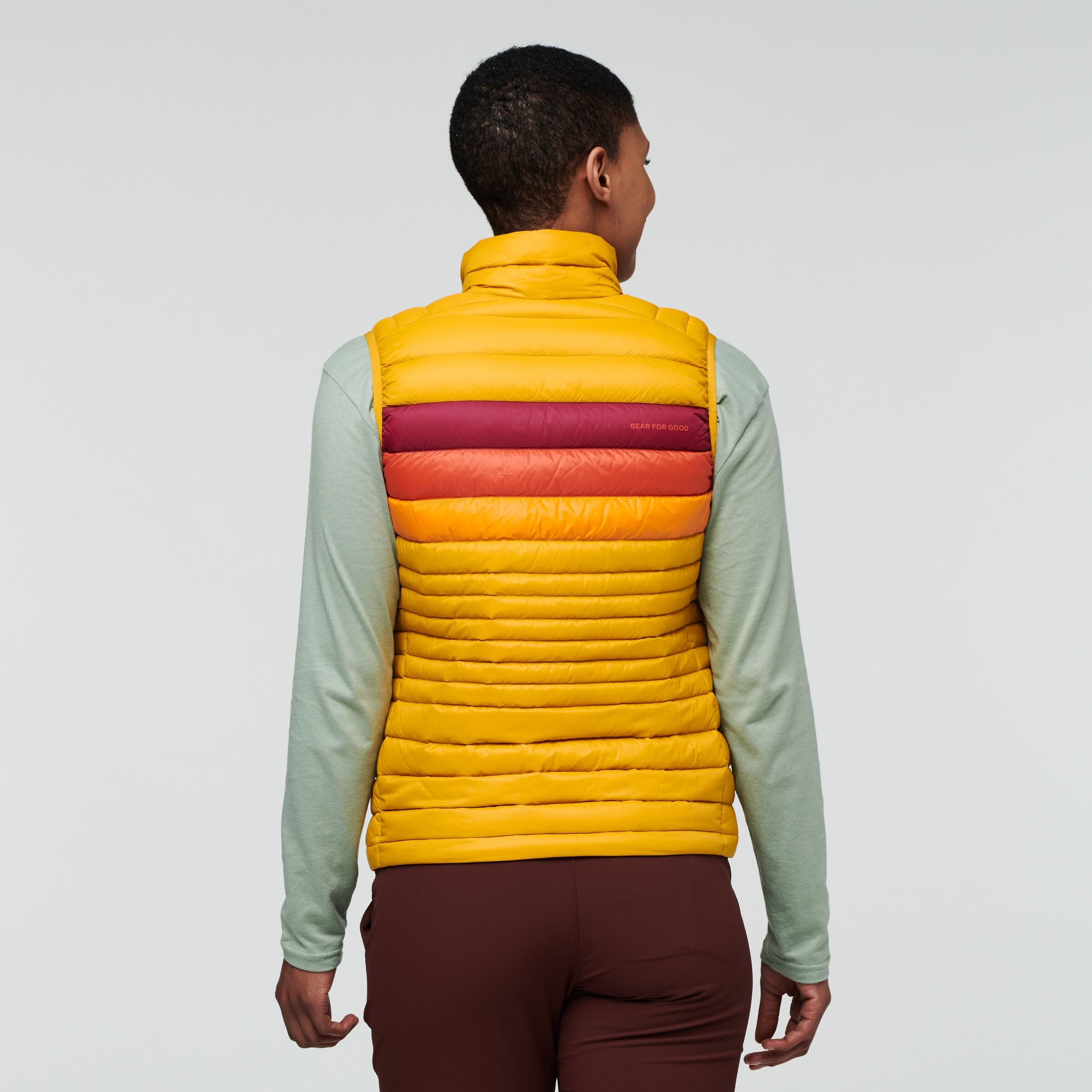 Fuego Down Vest - Women's, Amber Stripes