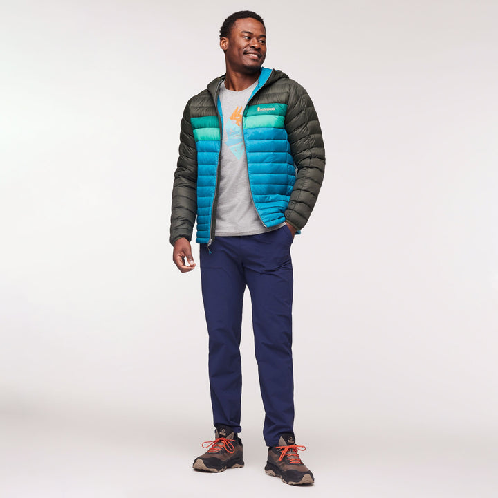 Fuego Hooded Down Jacket - Men's, Woods/Gulf