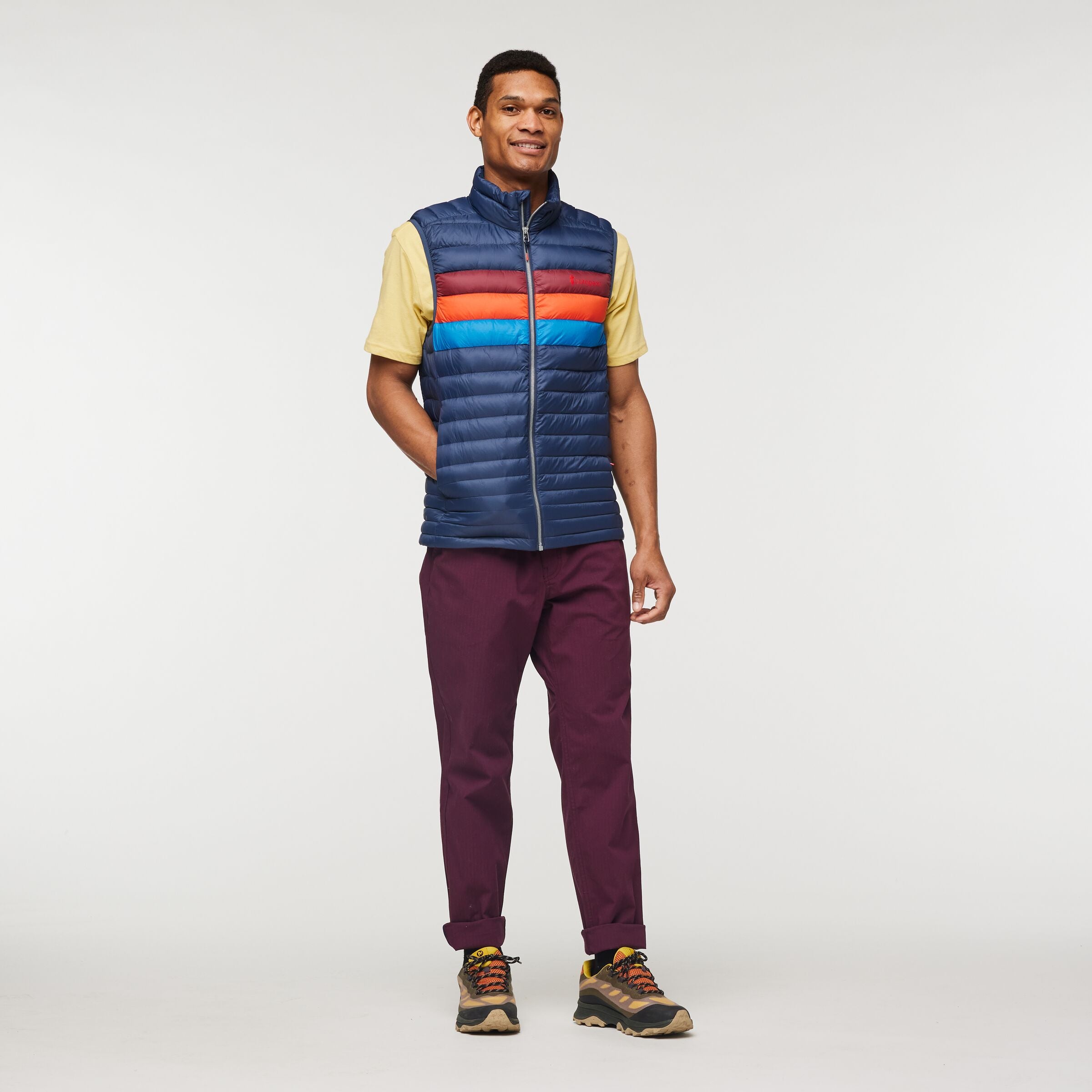 Fuego Down Vest - Men's, Ink Stripes